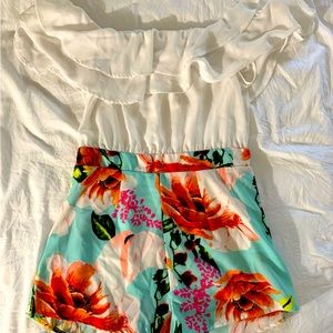 Charlotte Russe Off the Shoulder Romper